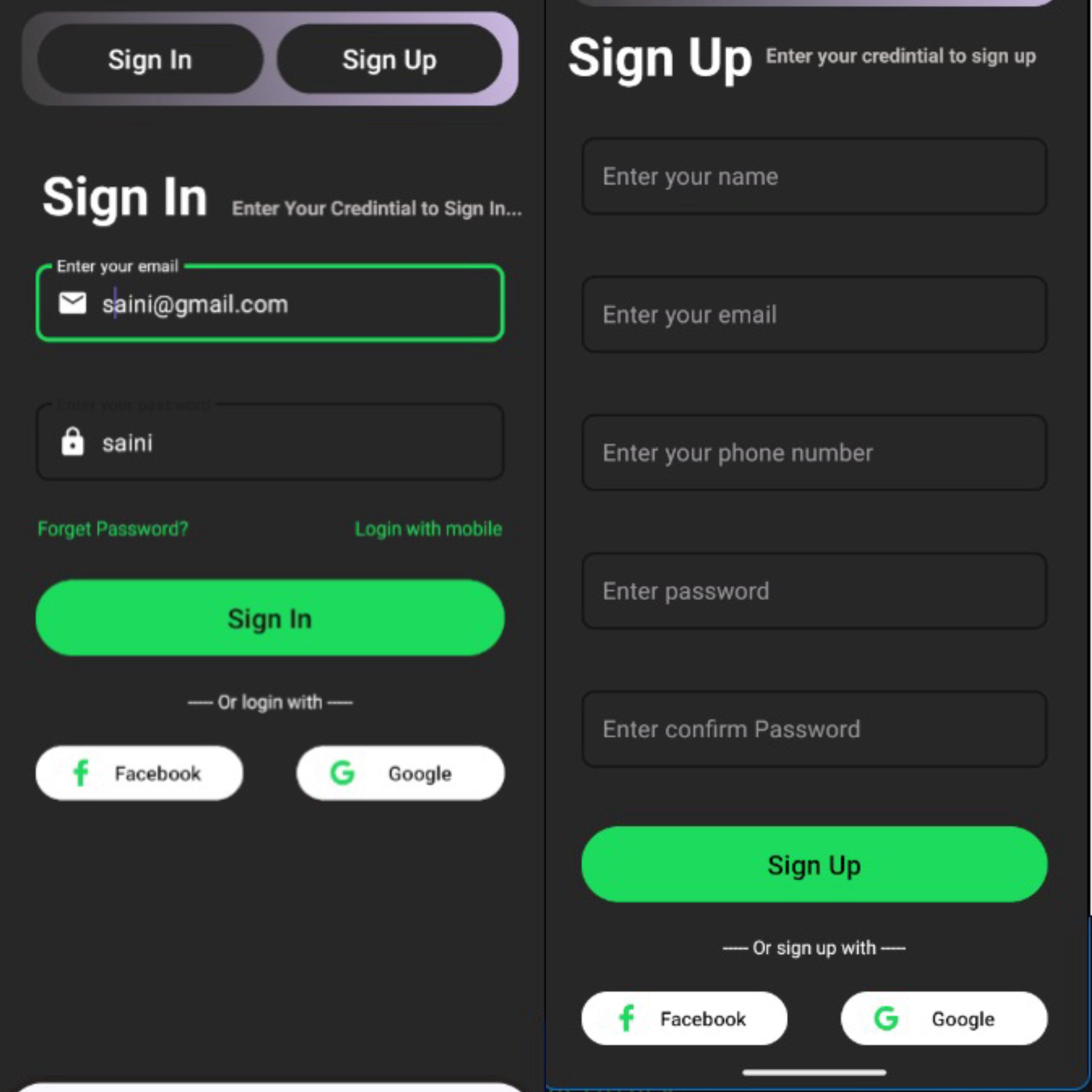 Login Signup App